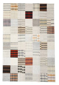  キリム パッチワーク 絨毯 201X300 Vintage ウール イエロー/グレー Carpetvista