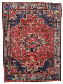  Hamadan Rug 207X282 Persian Wool Carpetvista