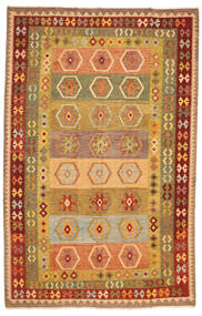  Orientalischer Kelim Afghan Old Stil Teppich 194X297 Wolle, Afghanistan Carpetvista
