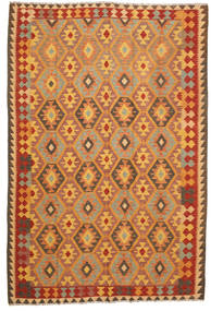  196X279 Kilim Afghan Old Style Rug Wool, Carpetvista