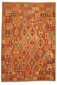  Kilim Afghan Old Style Rug 204X290 Wool Carpetvista