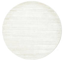  Ø 150 Plain (Single Colored) Small Eleganza Rug - Natural White
