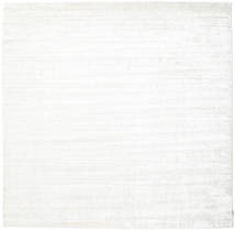 Eleganza 250X250 Large Natural White Plain (Single Colored) Square Rug