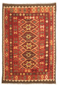 126X181 Small Kilim Afghan Old Style Rug Wool, Carpetvista