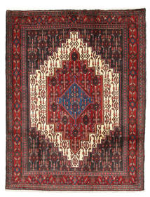  125X164 Senneh Fine Rug Red/Brown Persia/Iran Carpetvista