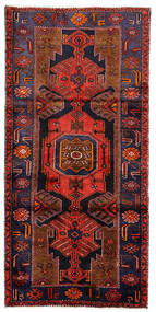  102X225 Medallion Small Hamadan Rug Wool, Carpetvista