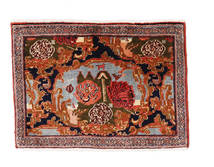  Orientalsk Senneh Teppe 58X80 Ull, Persia/Iran Carpetvista