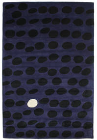  Wol Vloerkleed 200X300 Camouflage Handtufted Donkerblauw/Zwart