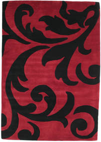 Homa Handtufted 160X230 Dark Red/Black Wool Rug