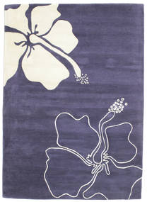 Blooming Lillies Handtufted 140X200 Small Purple Wool Rug