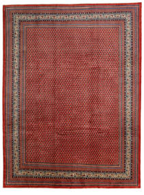 Persialainen Sarough Mir Matot 285X380 Punainen/Tummanpunainen Carpetvista