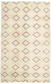 182X298 Colored Vintage Teppe Moderne Beige/Vit (Ull, Tyrkia) Carpetvista