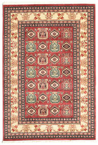  140X200 Small Kazak Simav Rug - Red/Beige