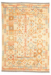 Kilim Afghan Old Style Rug 210X300 Wool, Afghanistan Carpetvista