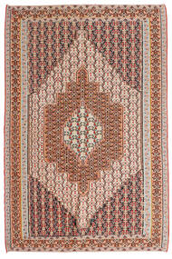  Oosters Kelim Senneh Fine Vloerkleed 155X235 Wol, Perzië/Iran Carpetvista