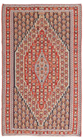 150X245 Tapis D'orient Kilim Senneh Fine Rouge/Beige (Laine, Perse/Iran) Carpetvista