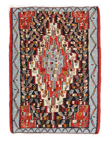  Orientalischer Kelim Senneh Fine Teppich 75X100 Wolle, Persien/Iran Carpetvista