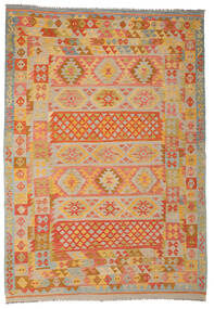  Oriental Kilim Afghan Old Style Rug 200X289 Wool, Afghanistan Carpetvista