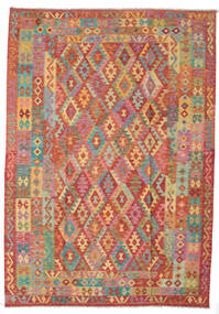 213X298 Kilim Afghan Old Style Rug Oriental (Wool, Afghanistan) Carpetvista