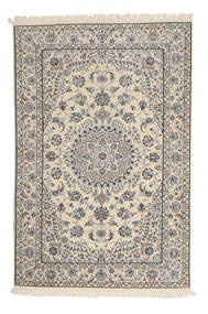 120X180 絨毯 オリエンタル ナイン 6La ベージュ/ライトグレー (ウール, ペルシャ/イラン) Carpetvista