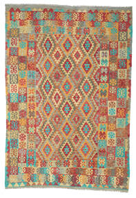  199X288 Kilim Afghan Old Style Rug Wool, Carpetvista