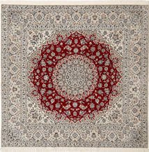 絨毯 ナイン 6La 署名: Sharafi Akhavan 198X201 正方形 (ウール, ペルシャ/イラン)