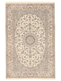  Orientalischer Nain 6La Habibian Teppich 205X312 Orange/Beige Wolle, Persien/Iran Carpetvista