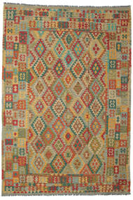  Kilim Afghan Old Style Rug 202X293 Wool Carpetvista