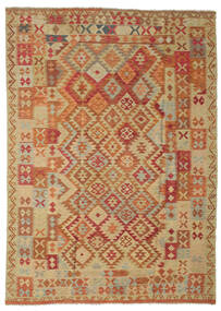  204X279 Kilim Afghan Old Style Rug Wool, Carpetvista