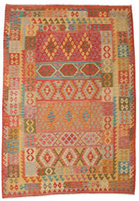  Orientalisk Kelim Afghan Old Style Matta 201X286 Ull, Afghanistan Carpetvista