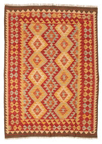  Orientalischer Kelim Afghan Old Stil Teppich 127X174 Wolle, Afghanistan Carpetvista