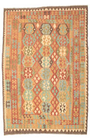  Kilim Afghan Old Style Alfombra 195X286 De Lana Carpetvista