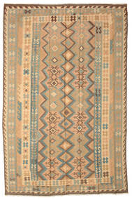 195X290 Kilim Afghan Old Style Rug Wool, Carpetvista