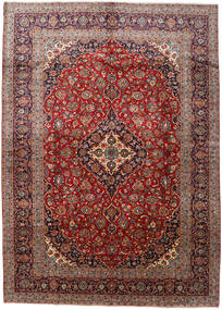 288X408 Tapis Kashan D'orient Rouge/Rouge Foncé Grand (Laine, Perse/Iran) Carpetvista