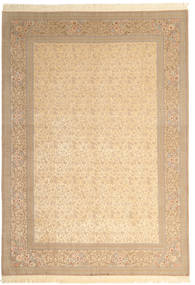 250X350 絨毯 オリエンタル イスファハン 絹の縦糸 署名: Dardashti ベージュ/オレンジ 大きな ( ペルシャ/イラン) Carpetvista