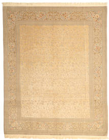 絨毯 イスファハン 絹の縦糸 署名: Dardashti 247X312 ベージュ (ウール, ペルシャ/イラン)