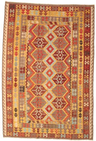  Kilim Afegão Old Style Tapete 204X292 Lã Carpetvista