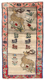 Tapete Oriental Ghashghai Figurativo/Imagens 100X191 (Lã, Pérsia/Irão)