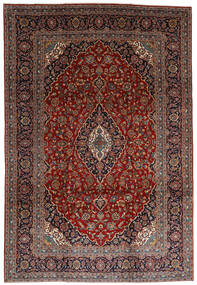  Persian Keshan Rug 251X366 Black/Dark Red Carpetvista