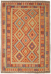  Orientalischer Kelim Afghan Old Stil Teppich 203X293 Wolle, Afghanistan Carpetvista