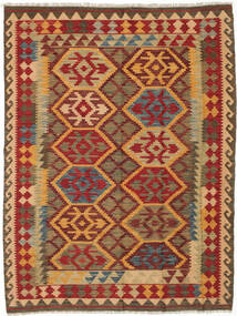  151X192 Pequeño Kilim Afghan Old Style Alfombra Lana, Carpetvista