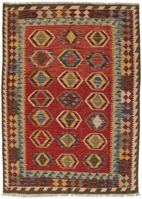  124X179 Small Kilim Afghan Old Style Rug Wool, Carpetvista