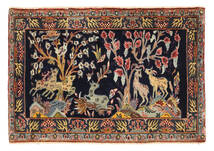 Tapis Kashan Figural/Pictural 65X97 (Laine, Perse/Iran)