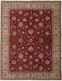 絨毯 タブリーズ パティナ 300X397 茶色/レッド 大きな (ウール, ペルシャ/イラン)