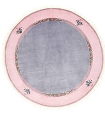  Ø 230 China Silk 120 Line Rug Oriental Round (Silk, China) Carpetvista