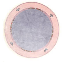 絨毯 オリエンタル 中国 シルク 120 Line Ø 225 ラウンド (絹, 中国)