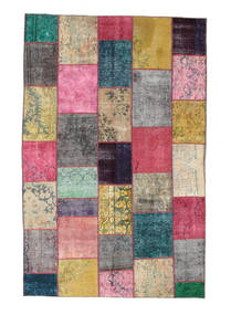 154X240 Patchwork Rug Modern Multicolor (Wool, Persia/Iran) Carpetvista