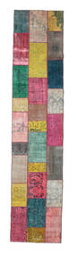 90X412 Patchwork Rug Modern Runner
 Multicolor (Wool, Persia/Iran) Carpetvista