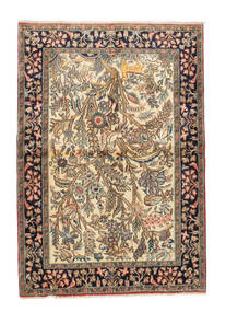 Qum Kork/Silk Pictorial Rug 108X156 Wool, Persia/Iran Carpetvista