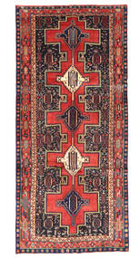 Kurdi Rug Rug 147X330 Runner
 Red/Dark Grey Wool, Persia/Iran Carpetvista